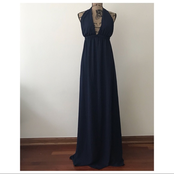 SHOW ME YOUR MUMU NAVY MAXI GOWN DRESS - Picture 2 of 7
